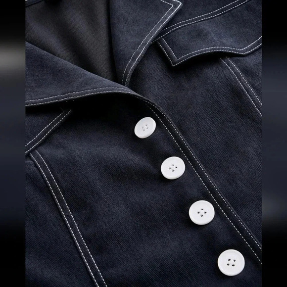 2pcs Women Casual Colorblock Outseam Blouse And Pants Suit, Autumn - Picture 9 of 9